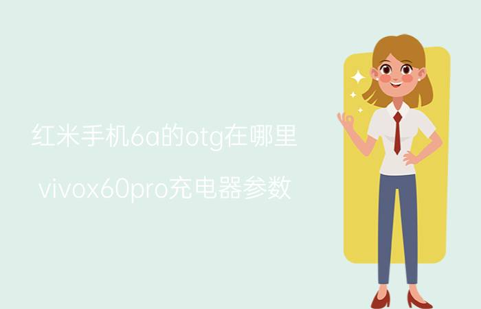 红米手机6a的otg在哪里 vivox60pro充电器参数？